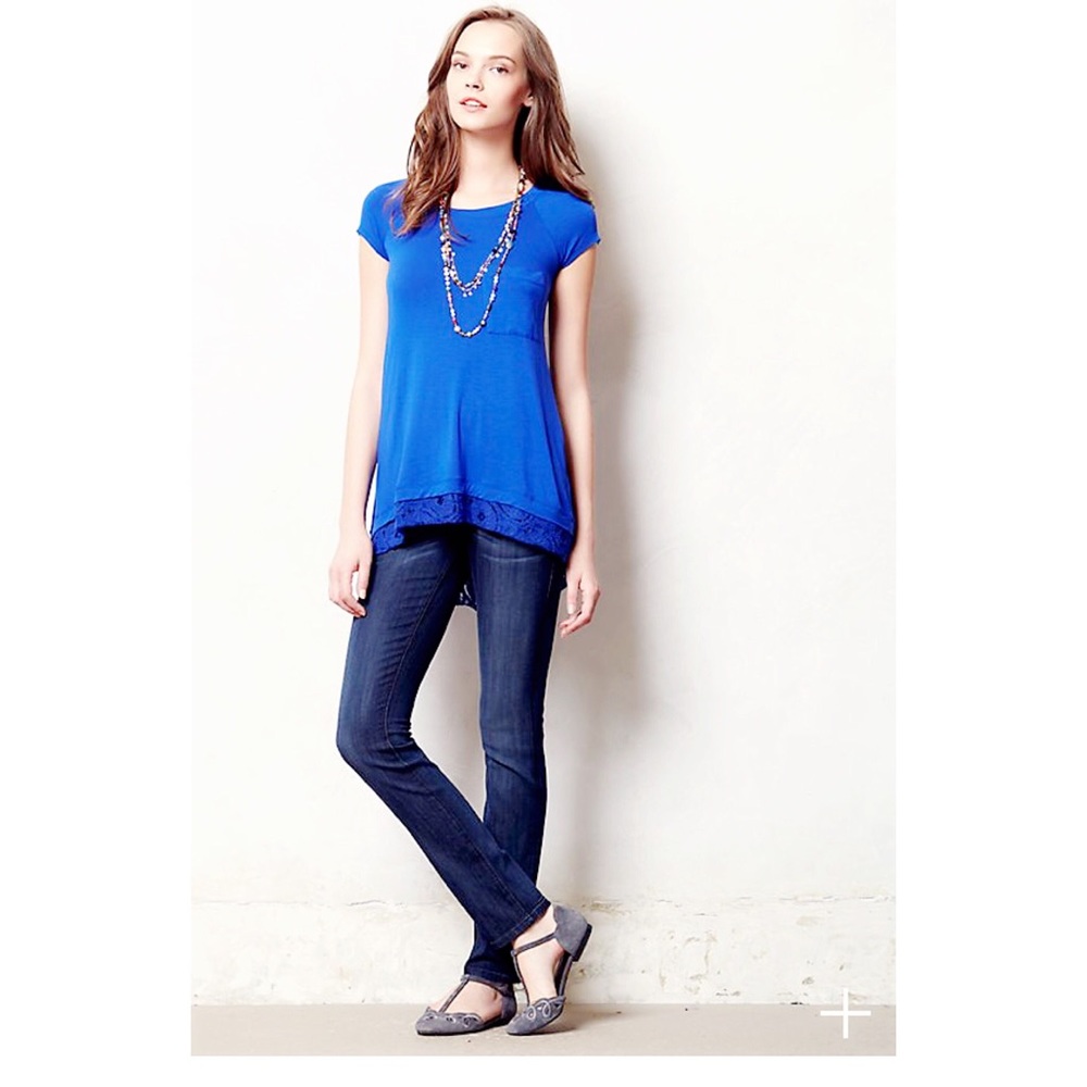 Anthro Level 99 Lily Skinny Straight Petite Jeans
